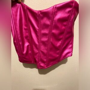 Hot pink corset top!